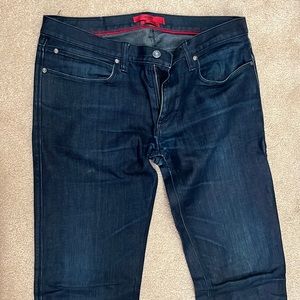 Men Hugo Boss denim jeans dark blue classic 34/34